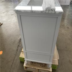 Houston Location - AS IS Merryfield 61 in. Dove Grey Marble Top