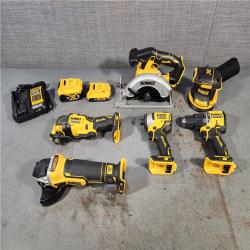 HOUSTON LOCATION - AS-IS Dewalt 20-Volt MAX ToughSystem Lithium-Ion 6-Tool Cordless Combo Kit