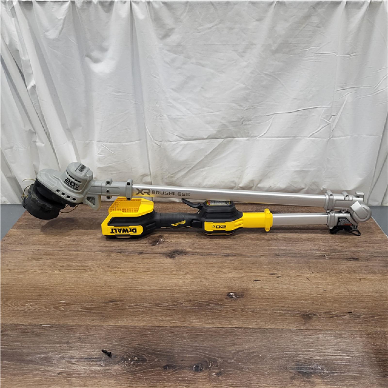 AS-IS DeWalt 20V MAX 14 in. Brushless Cordless Battery Powered Foldable String Trimmer Kit with (1) 5 Ah Battery & Charger