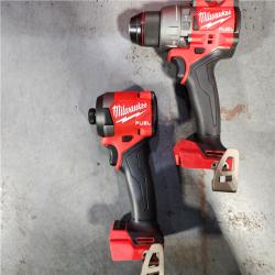 HOUSTON LOCATION - AS-IS Milwaukee M18 FUEL 18V Lithium-Ion Brushless Cordless Hammer Drill and Impact Driver Combo Kit (2-Tool) with 2 Batteries