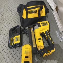 Houston location AS-IS DEWALT ATOMIC 20V MAX Lithium Ion Cordless 23 Gauge Pin Nailer Kit with 2.0Ah Battery and Charger