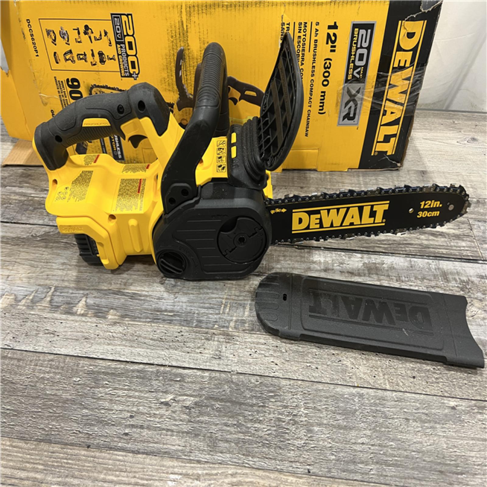 AS-IS DEWALT 20V MAX Brushless Cordless 12in. Chainsaw Kit