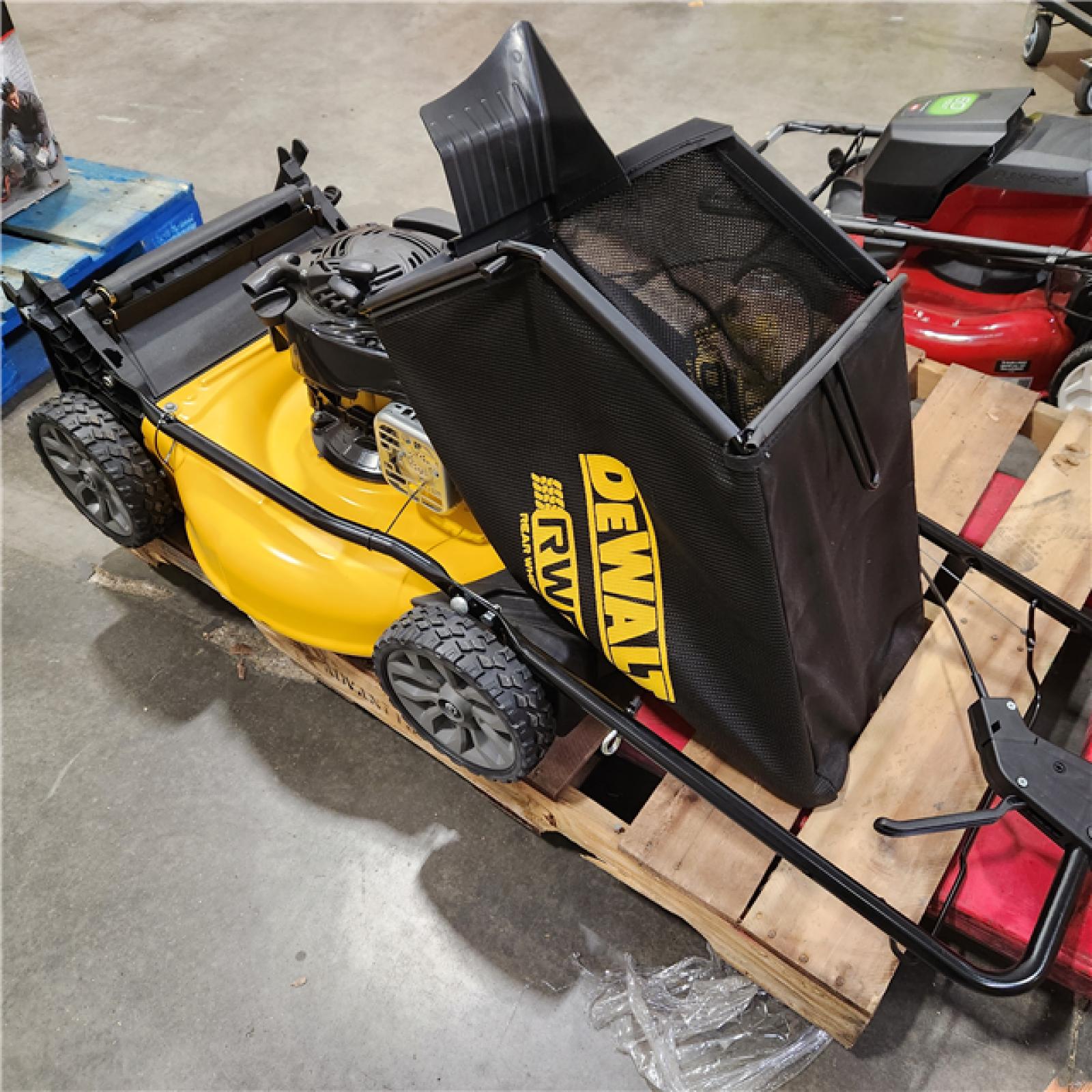 DALLAS LOCATION - AS-IS DEWALT 21 in. 150cc Briggs and Stratton 625ex Engine Rear Wheel Drive 2-in-1 Gas Self Propelled Walk Behind Lawn Mower