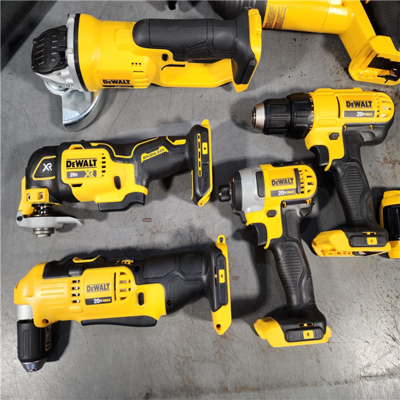 HOUSTON LOCATION - AS-IS (APPEARS LIKE NEW) DEWALT 20V MAX Lithium-Ion Cordless 9-Tool Combo Kit