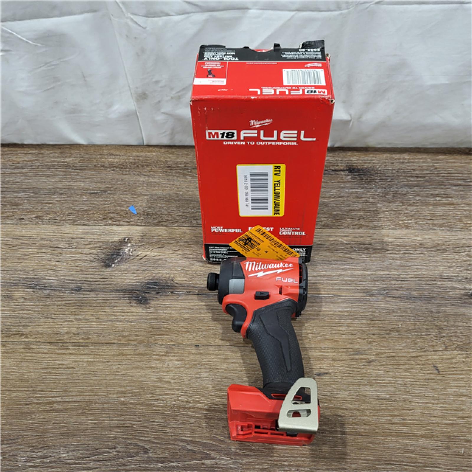 AS-IS Milwaukee 2953-20 18V Lithium-Ion Brushless Cordless 1/4   Hex Impact Driver Bare Tool  Red