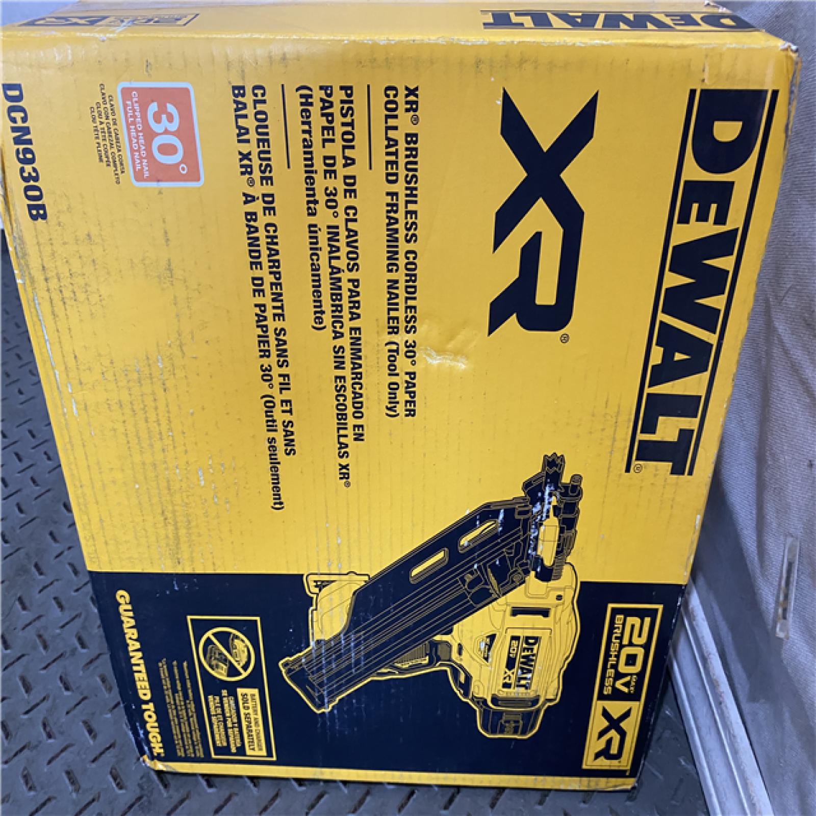 Houston location AS-IS DEWALT 20-Volt 30Â° Cordless Framing Nailer (Tool-Only)