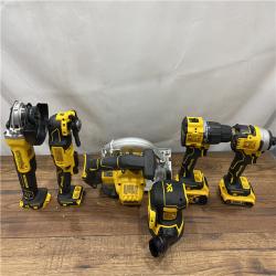 AS IS Dewalt 20-Volt MAX ToughSystem Lithium-Ion 6-Tool Cordless Combo Kit