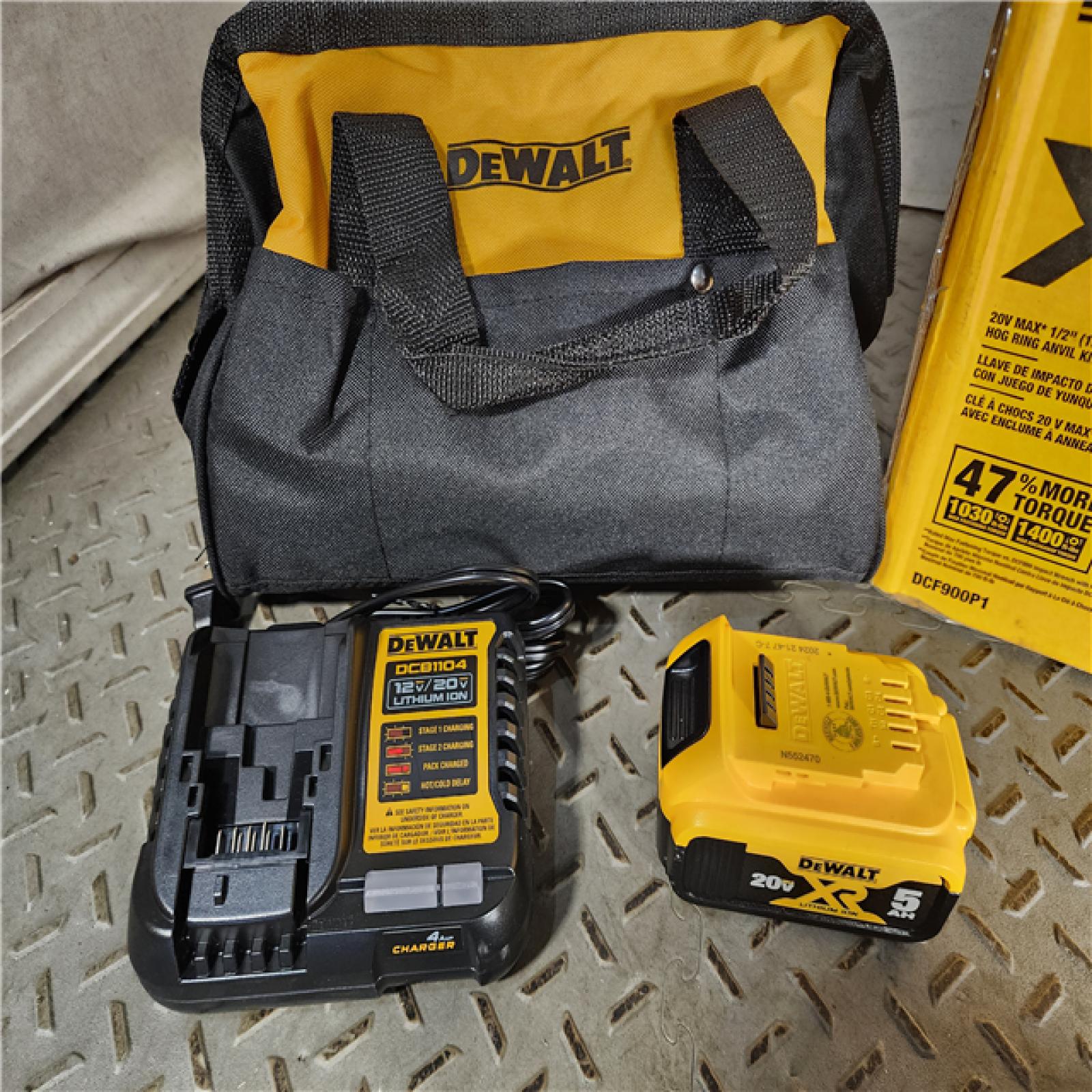 HOUSTON LOCATION - AS-IS (APPEARS LIKE NEW) DEWALT 20V MAX* XR 1/2  High Torque Impact Wrench with Hog Ring Anvil