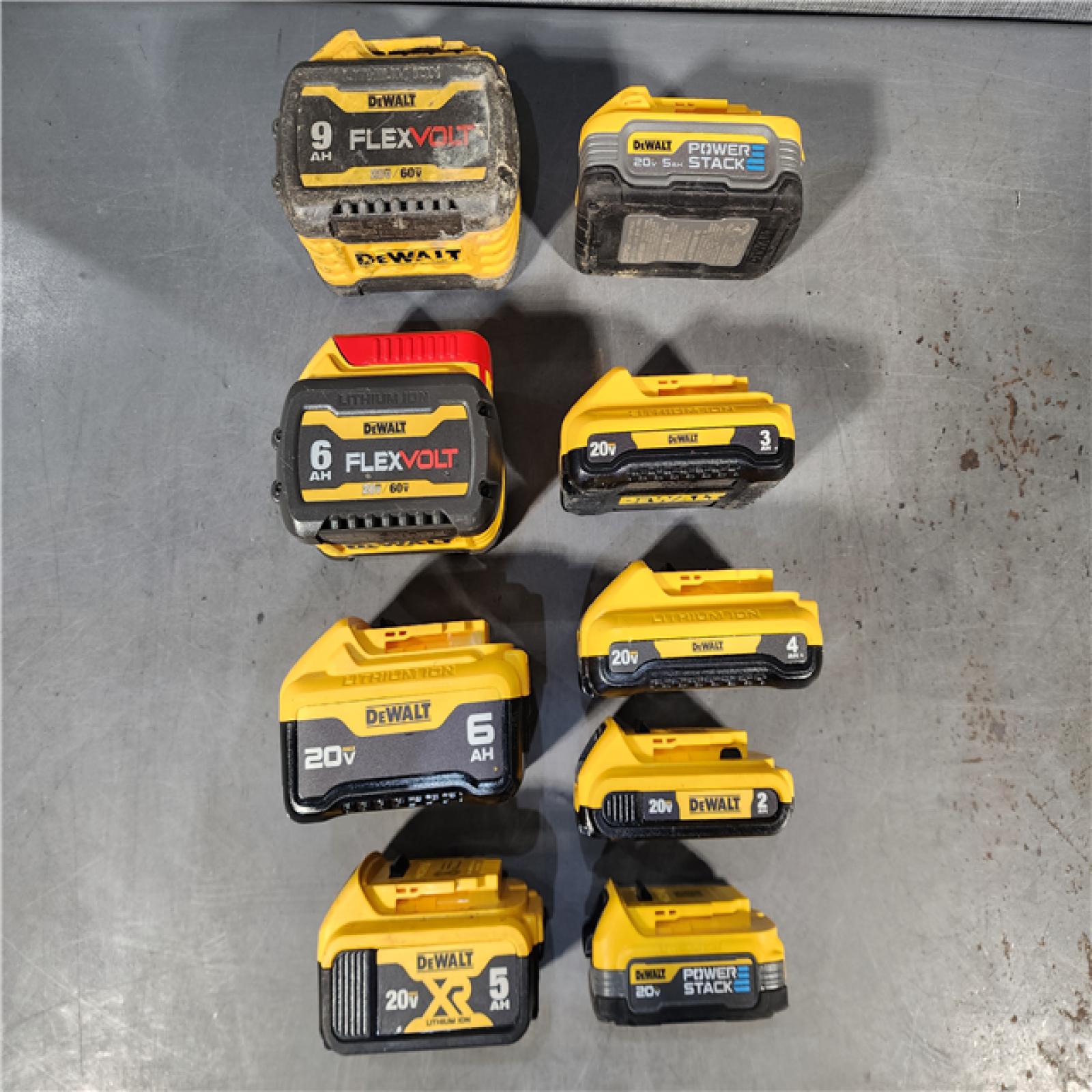 HOUSTON LOCATION - AS-IS DEWALT BATTERY PACK QTY - 15