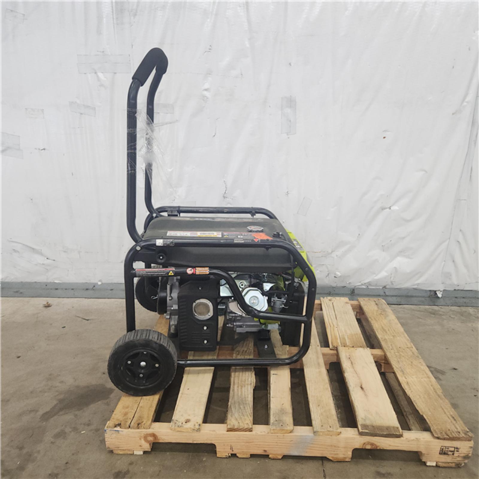 Houston Location - AS-IS Ryobi 6,500-Watt Gasoline Powered Portable Generator