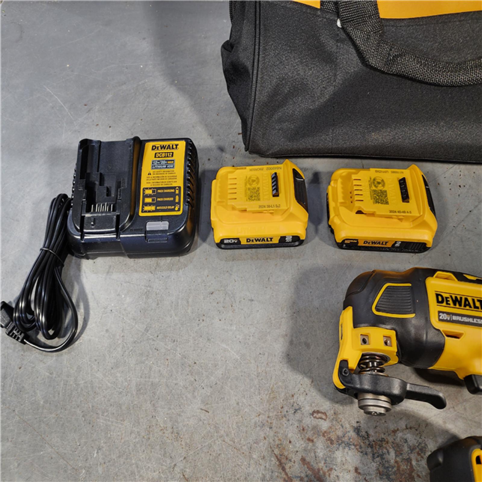 HOUSTON LOCATION - AS-IS DeWalt 20V MAX ATOMIC Cordless Brushless 3 Tool Combo Kit