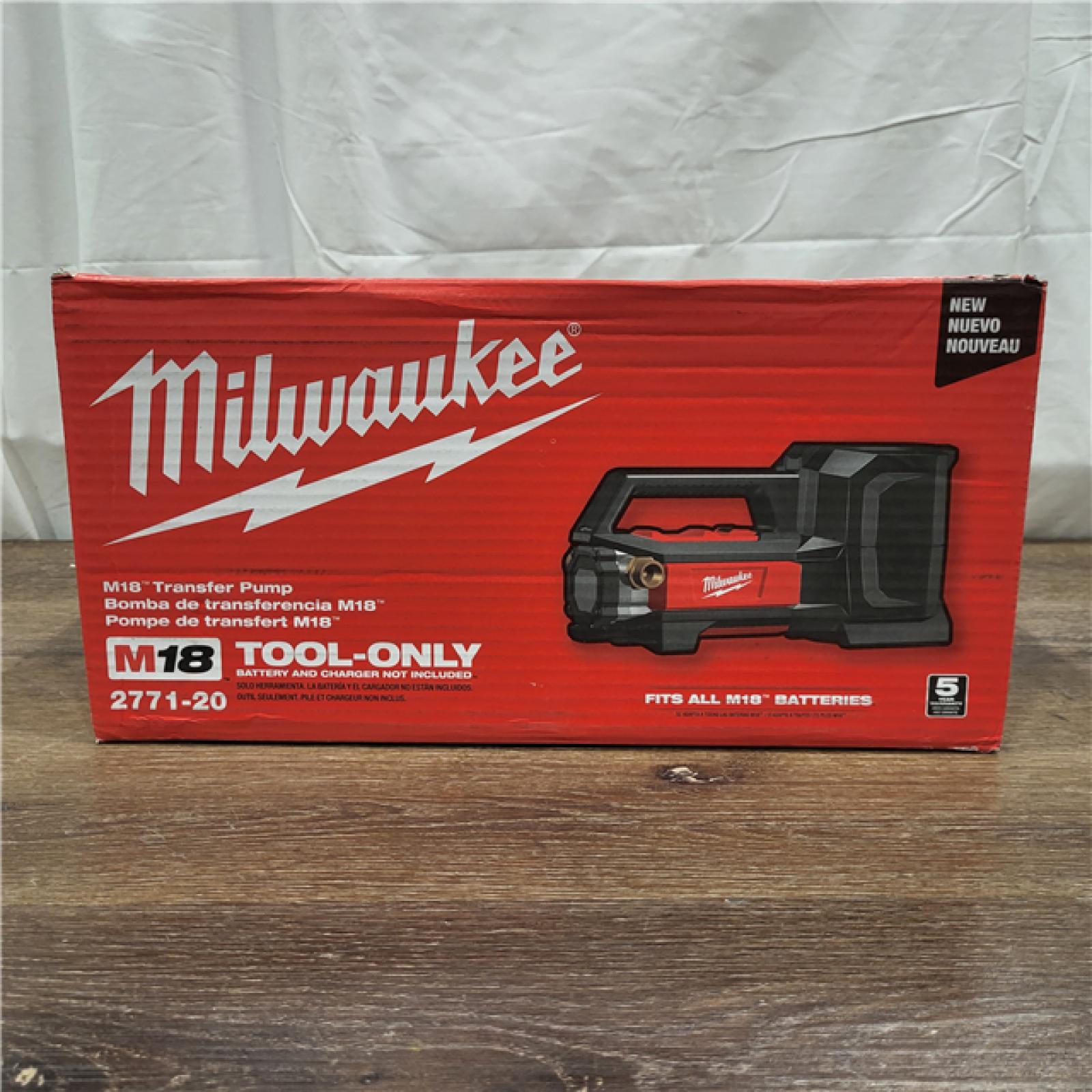 AS-IS M18 18-Volt 1/4 HP Lithium-Ion Cordless Transfer Pump (Tool Only)