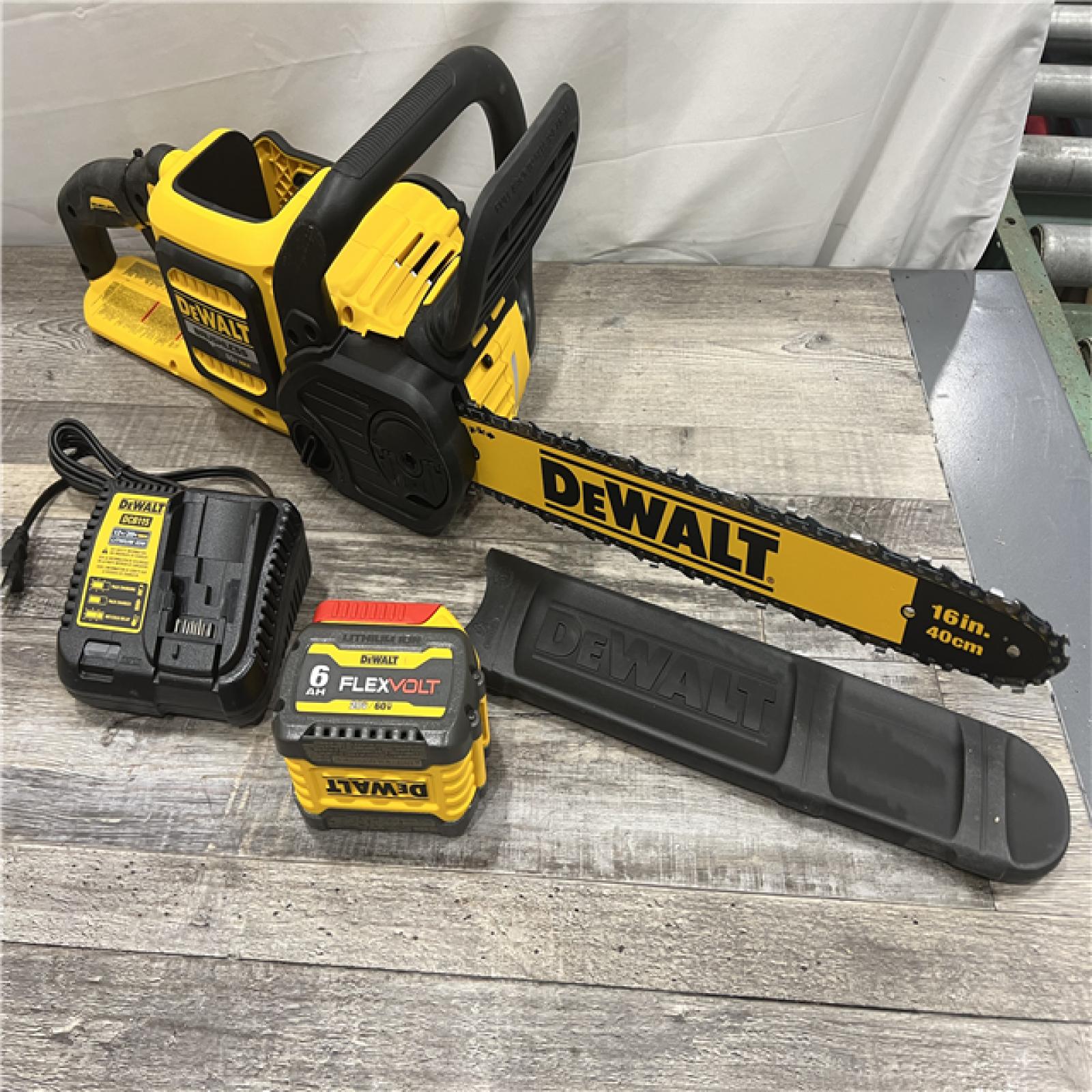 AS-IS DeWalt FLEXVOLT 60V MAX Lithium-Ion Brushless Cordless 16in. Chainsaw Kit