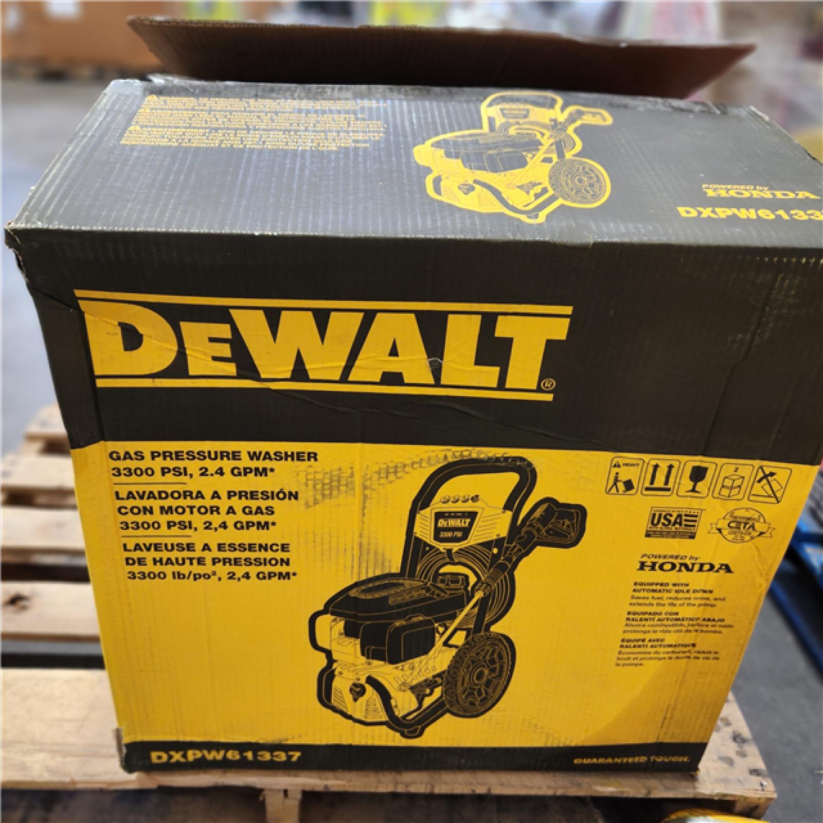 Dallas Location - As-Is DEWALT 3300 PSI 2.4 GPM Gas Pressure Washer -Appears Excellent Condition