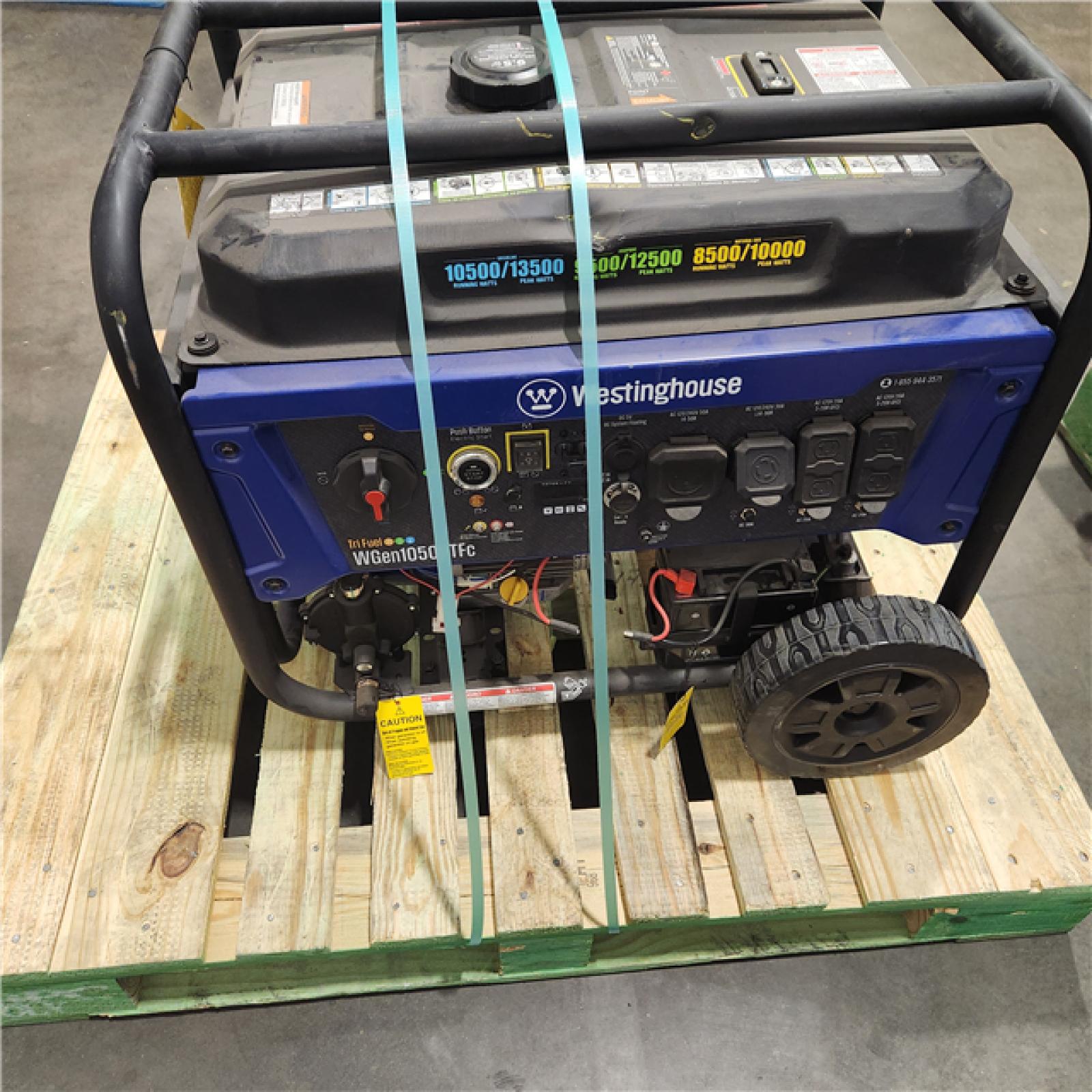 Dallas Location - As-Is Westinghouse WGen10500TFc Portable Generator