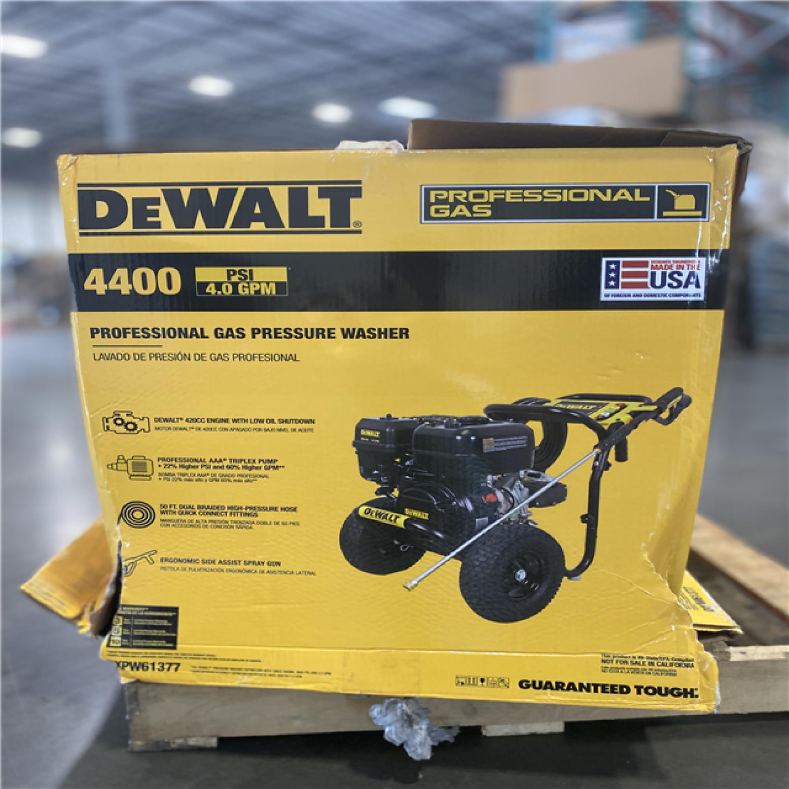 DALLAS LOCATION - DEWALT 4400 PSI 4.0 GPM Cold Water Gas Pressure Washer