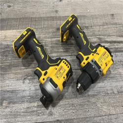 AS-IS Dewalt DCK225D2 20V MAX ATOMIC Brushless Compact Lithium-Ion 1/2 in. Cordless Drill Driver and 1/4 in. Impact Driver Combo Kit with 2 Batteries 2 Ah