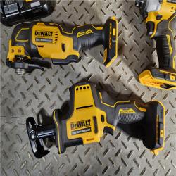 HOUSTON LOCATION - AS-IS DeWalt 20V MAX ATOMIC Cordless Brushless 4 Tool Combo Kit