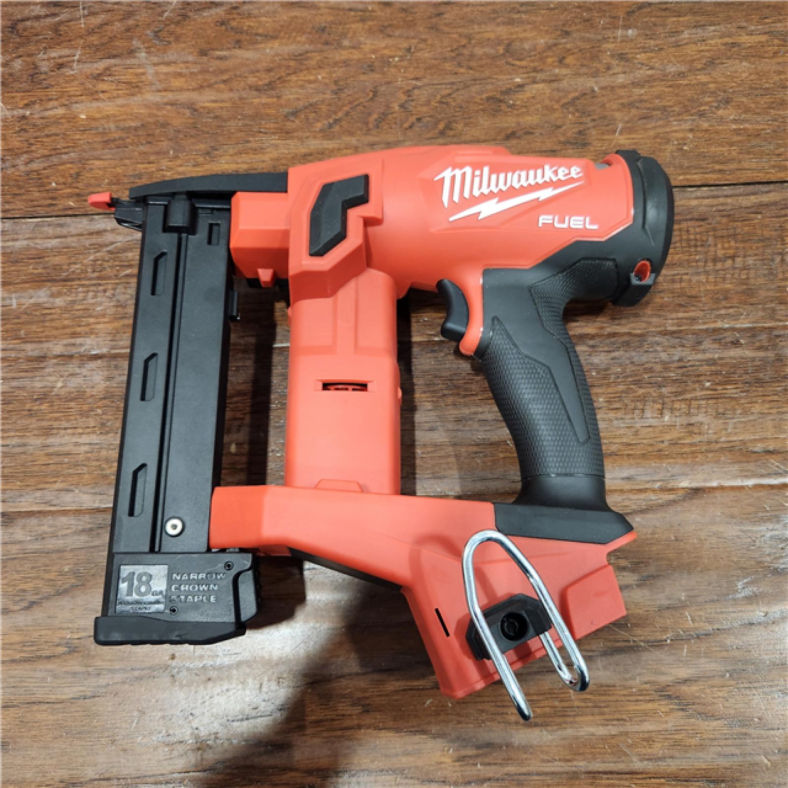 AS-IS M18 FUEL 18-Volt Lithium-Ion Brushless Cordless 18-Gauge 1/4 in. Narrow Crown Stapler (Tool-Only)