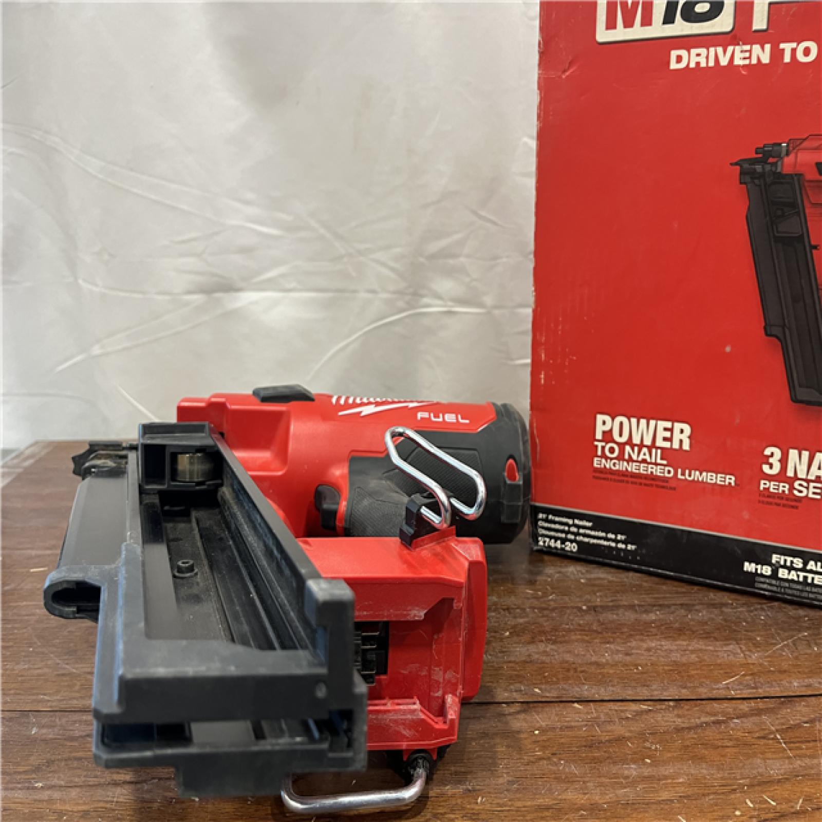 AS-IS Milwaukee 2744-20 M18 FUEL 21-Degree Cordless Framing Nailer (Tool Only)