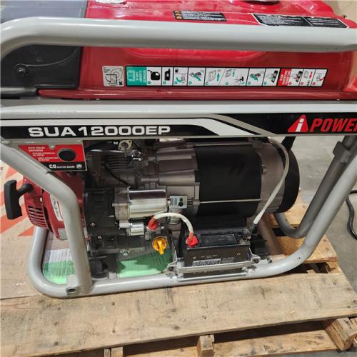 Dallas Location - As-Is A-iPower 12000-Watt Electric Gasoline Powered Portable Generator