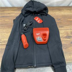 AS IS Milwaukee M12 M Long Sleeve Women S Heated Hoodie Kit Black