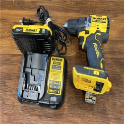 AS-IS DEWALT ATOMIC 20-Volt Lithium-Ion Cordless Compact 1/2 in. Drill/Driver Kit with 2.0Ah Battery, Charger and Bag