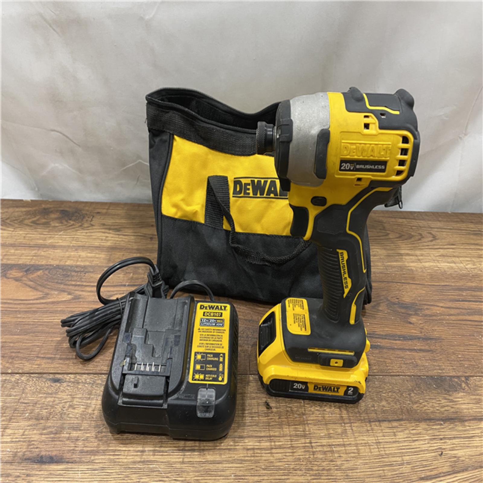 AS IS DEWALT ATOMIC 20V MAX* Brushless Cordless Compact 1/4 in. Impact Driver Kit