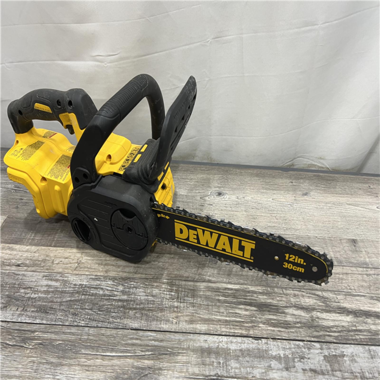 AS-IS DEWALT 20V MAX 12in. Brushless Cordless Battery Powered Chainsaw (Tool Only)