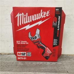 Phoenix Location NEW Milwaukee M12 12V Lithium-Ion Cordless PVC Shear Kit with One 1.5 Ah Battery, Charger and Hard Case