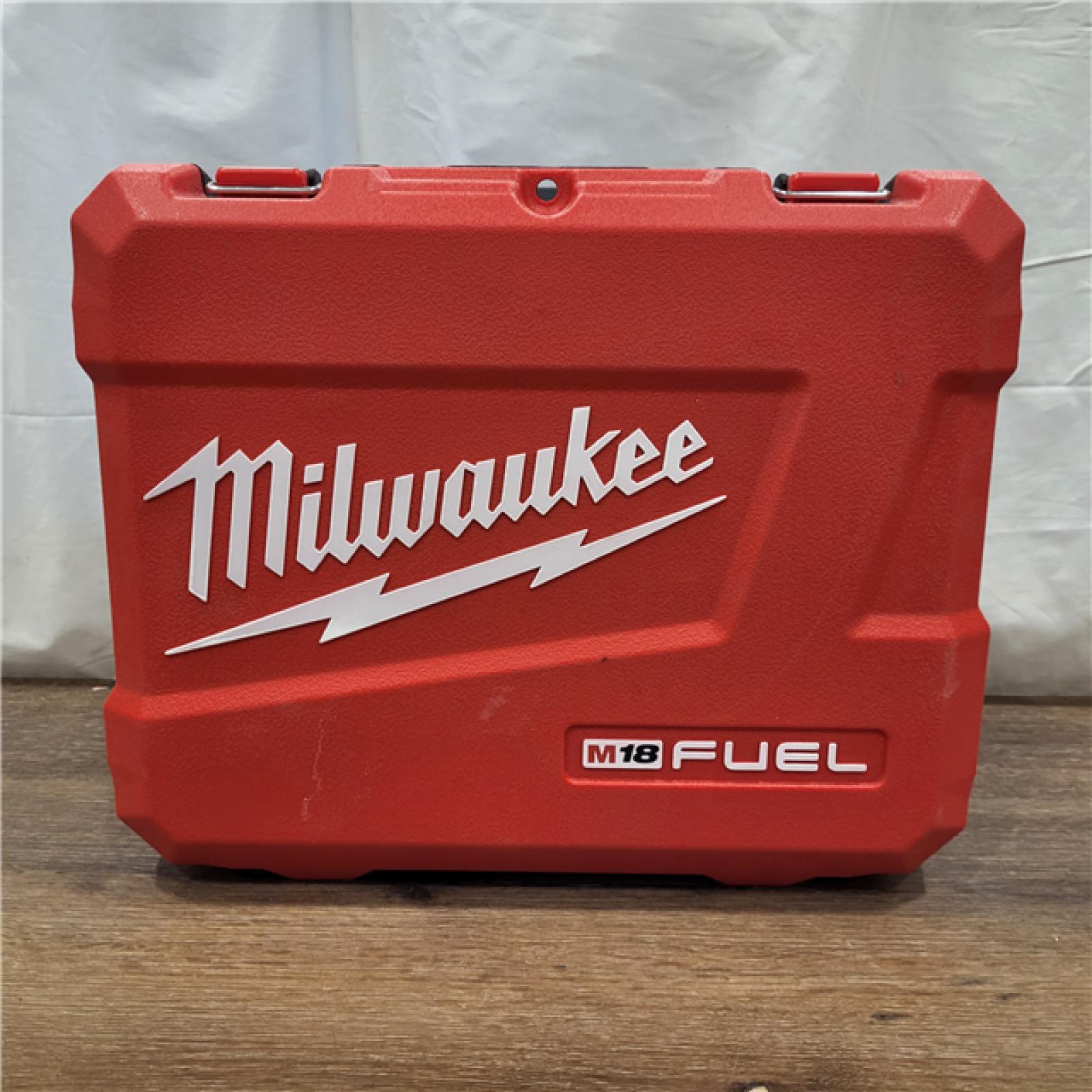 AS-IS Milwaukee 2904-22 Hammer Drill Driver Kit with Batteries  Charger & Tool Case  Red