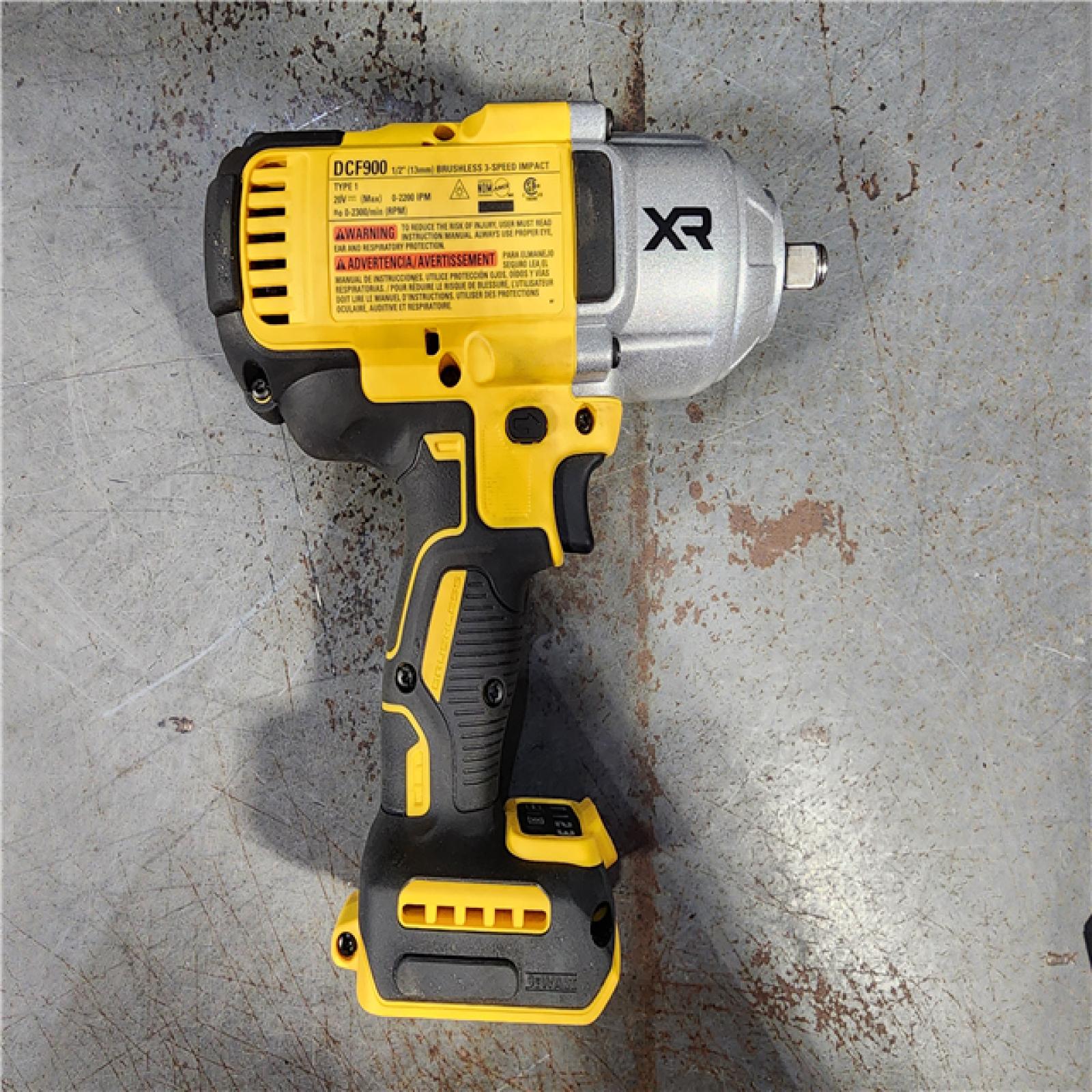 HOUSTON LOCATION - AS-IS (APPEARS LIKE NEW) DEWALT 20V MAX* XR 1/2  High Torque Impact Wrench with Hog Ring Anvil