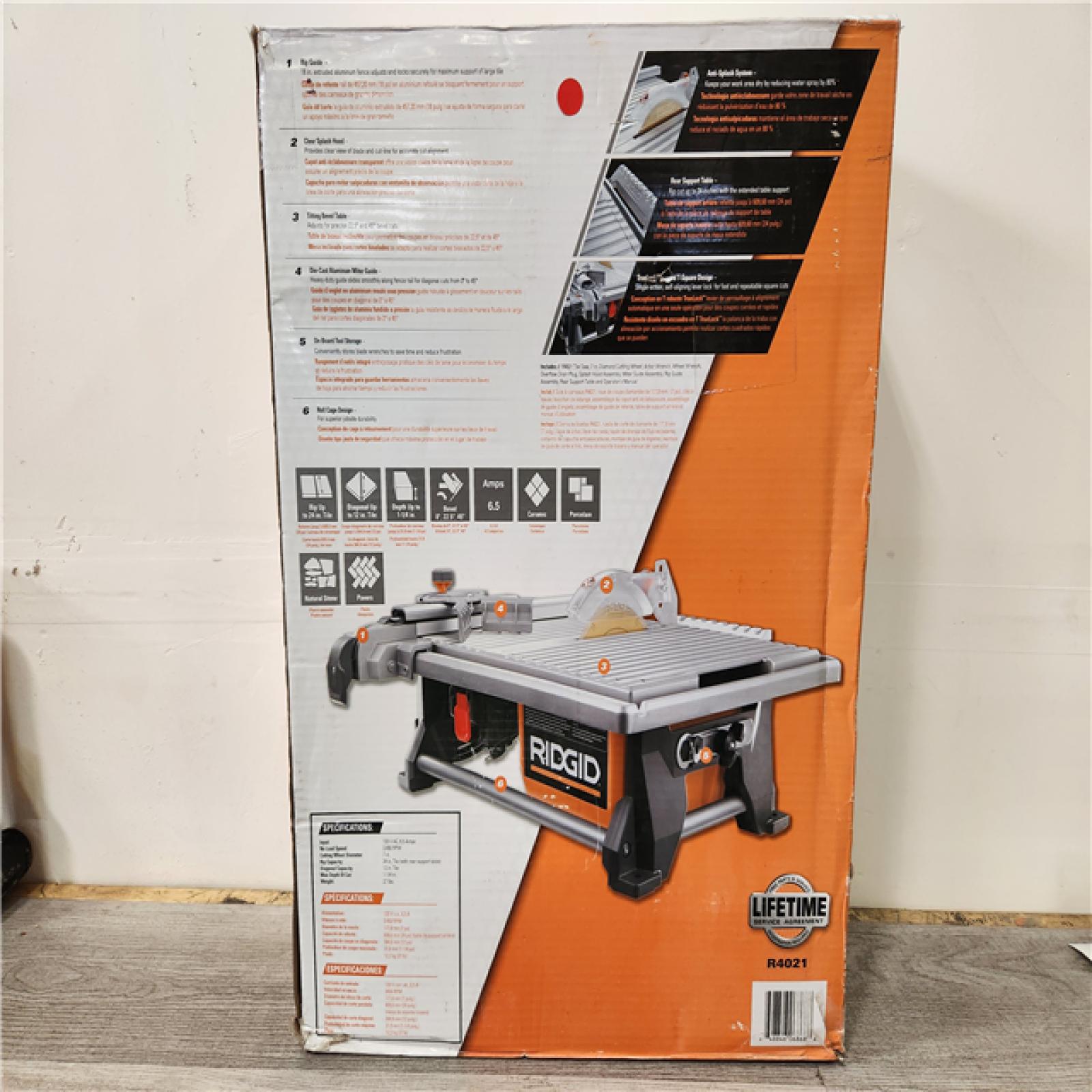 Phoenix Location RIDGID 6.5-Amp 7 in. Blade Corded Table Top Wet Tile Saw