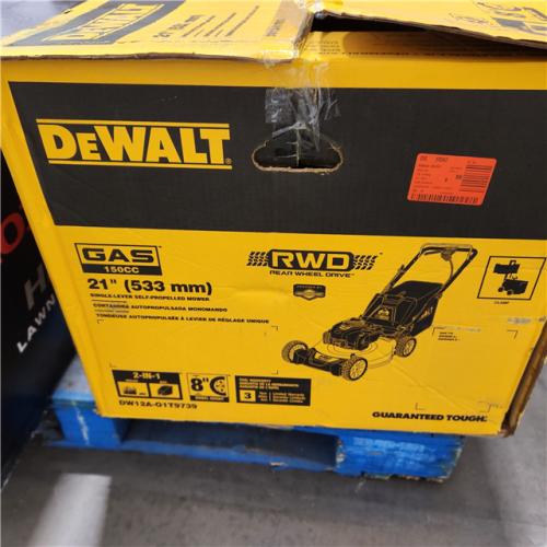 Dallas Location - As-Is DEWALT 21 in. 150cc 2-in-1 Gas Self Propelled Lawn Mower