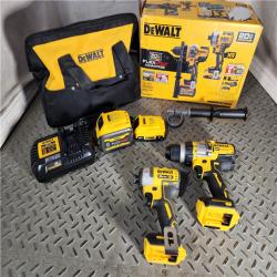 HOUSTON LOCATION - AS-IS (APPEARS LIKE NEW) 20V MAX Cordless Brushless Hammer Drill/Driver 2 Tool Combo Kit with FLEXVOLT ADVANTAGE