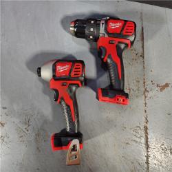 HOUSTON LOCATION - AS-IS Milwaukee 2697-22CTM18 18V Lithium-Ion Cordless Hammer Drill/Impact Driver Combo Kit (2-Tool) w/(2) 1.5Ah Batteries, Charger (NO Tool Bag)