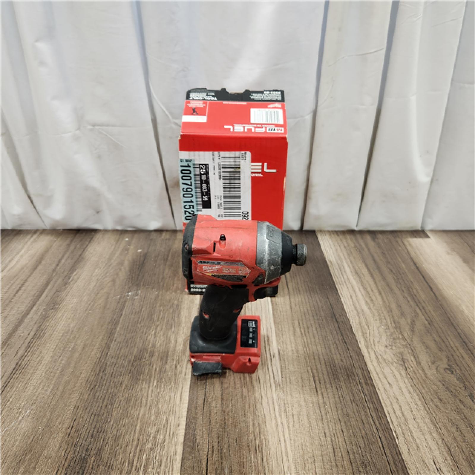 AS IS Milwaukee 2953-20 18V Lithium-Ion Brushless Cordless 1/4   Hex Impact Driver Bare Tool  Red