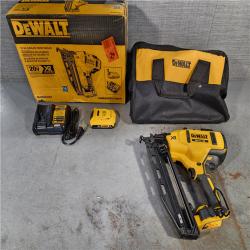 HOUSTON LOCATION - AS-IS DeWalt DCN660D1 20V 16 Gauge Cordless Angled Finish Nailer Kit W/ 2Ah Battery