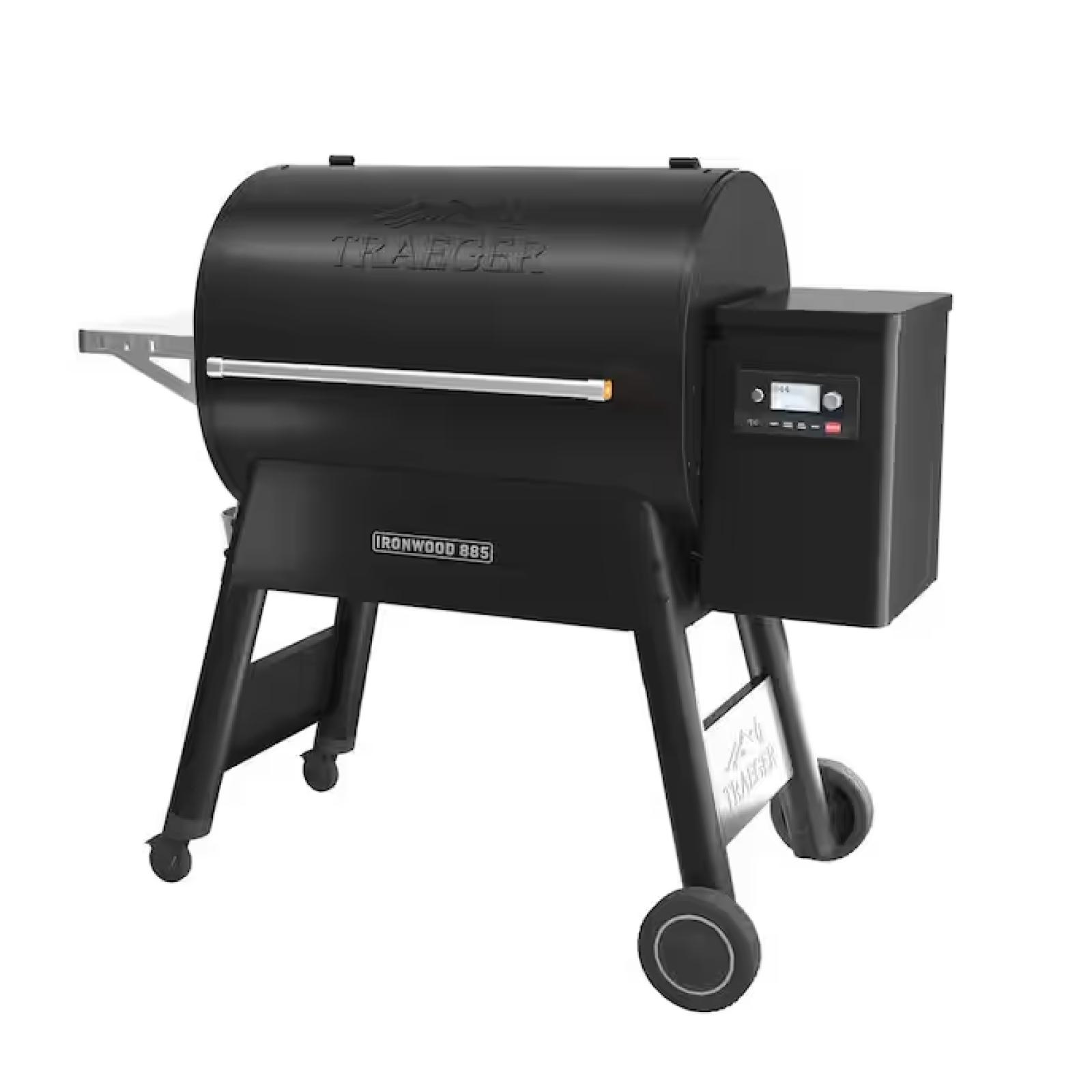 DALLAS LOCATION- Traeger Ironwood 885 Wifi Pellet Grill and Smoker in Black