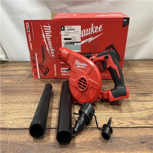 AS IS Milwaukee M18 18-Volt Lithium-Ion Cordless Compact Blower (Tool-Only)