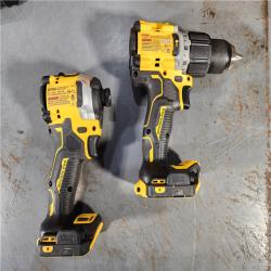 HOUSTON LOCATION - AS-IS DEWALT 20V MAX XR Hammer Drill and ATOMIC Impact Driver 2 Tool Cordless Combo Kit with (2) 4.0Ah Batteries, Charger, and Bag