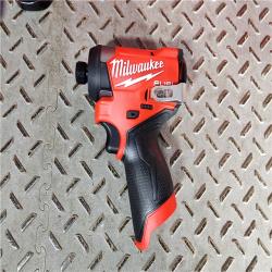 HOUSTON LOCATION - AS-IS (APPEARS LIKE NEW) Milwaukee M12 FUEL 12-Volt Lithium-Ion Brushless Cordless 1/4 in. Hex Impact Driver Compact Kit