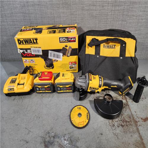 HOUSTON LOCATION - AS-IS DeWalt Flexvolt 60V Max Cordless Grinder  4.5 in; 6 in  Kit  1 KT (115-DCG418X2)