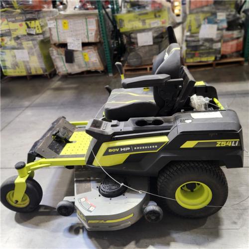 Dallas Location - As-Is RYOBI 80V HP Brushless 54 in. Riding Mower