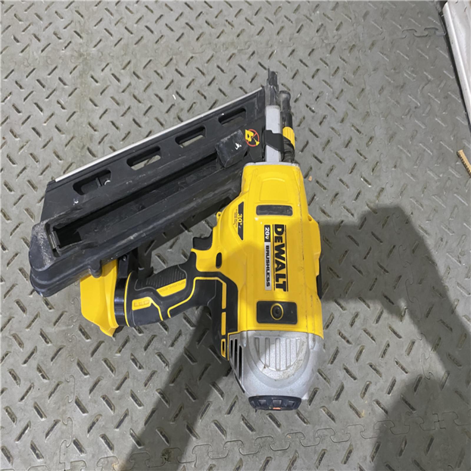 Houston location AS-IS DEWALT 20-Volt 30Â° Cordless Framing Nailer (Tool-Only)