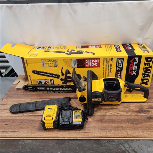 AS-IS DeWalt FLEXVOLT 60V MAX Lithium-Ion Brushless Cordless 16in. Chainsaw Kit