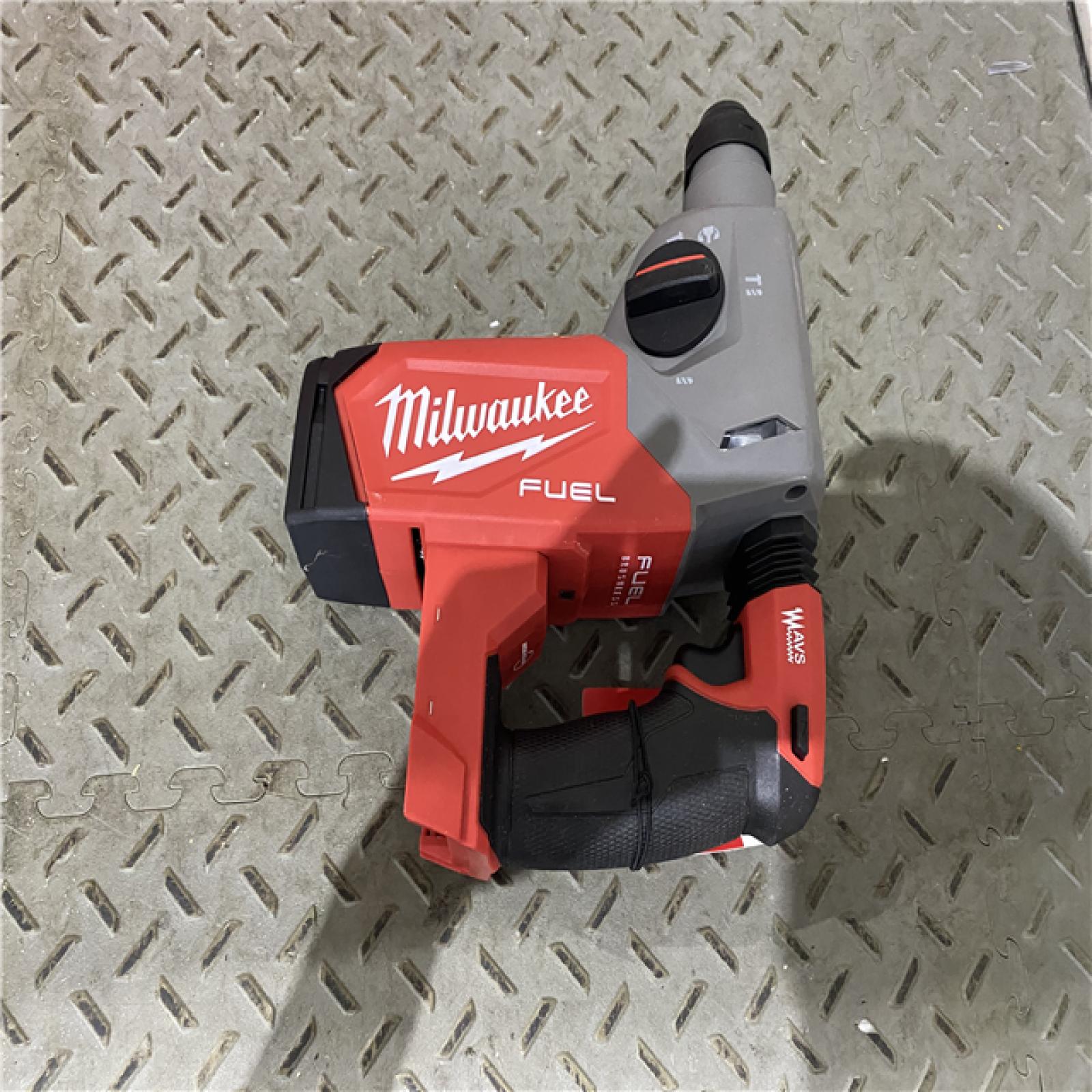 Houston location AS-IS Milwaukee 2915-20 M18 FUEL 18-Volt Lithium-Ion Brushless Cordless SDS-Plus 1-1/8 in. Rotary Hammer Drill (Tool-Only)