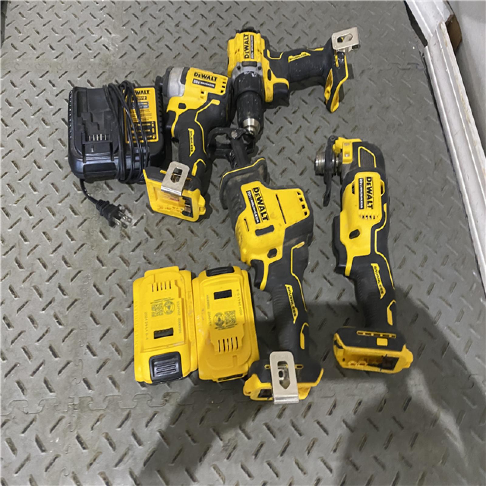 Houston location AS-IS DEWALT 20V MAX* XR 4-Tool Combo Kit