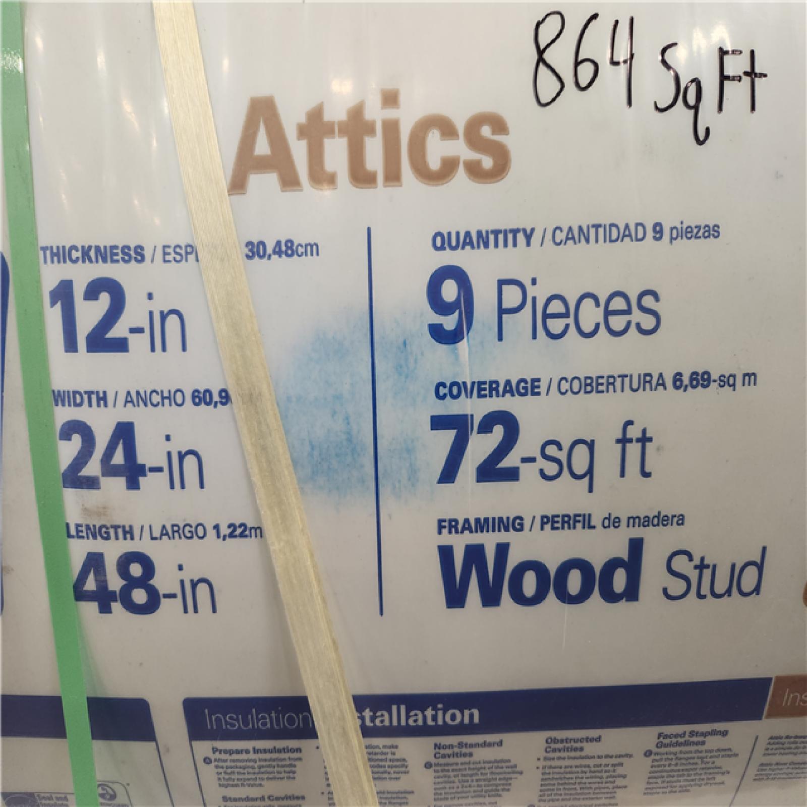 Phoenix Location Johns Manville R-38 Kraft Faced Fiberglass Insulation Batt 24 in. W x 48 in. L (12 Bags 864 Sq/Ft)