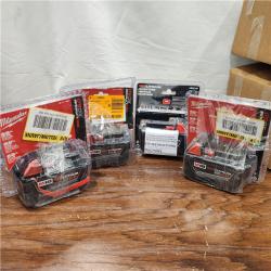 AS-IS Milwaukee M18 18-Volt Lithium-Ion XC Extended Capacity 5.0Ah Battery Pack	 (4PACK)